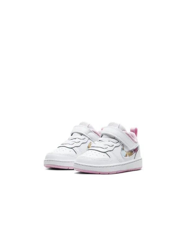 Кроссовки Court Borough Low 2 SE Nike — изображение 3 из 4, белый/розовый