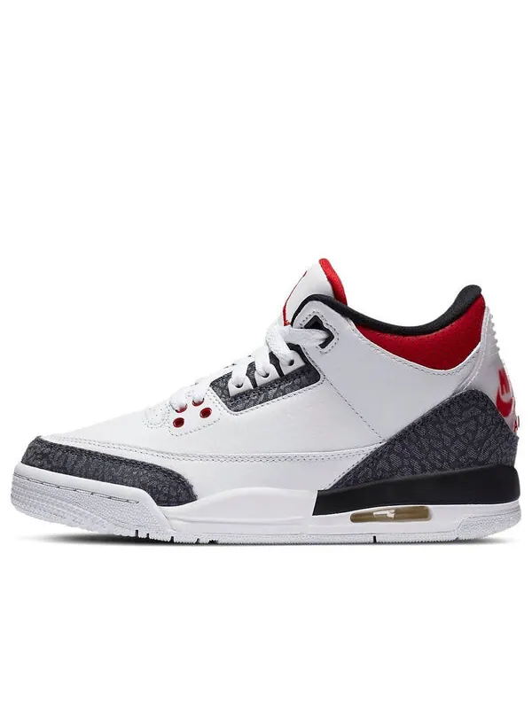Кроссовки 3 ретро деним se Air Jordan — изображение 1 из 4, белый/красный/черный