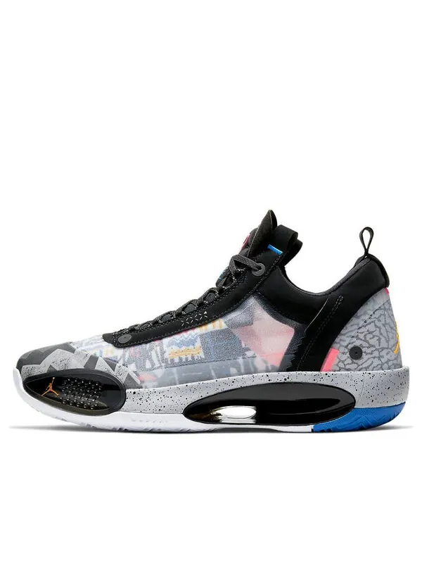 Кроссовки 34 низкие pf Air Jordan — изображение 1 из 4, черный/оранжевый/белый