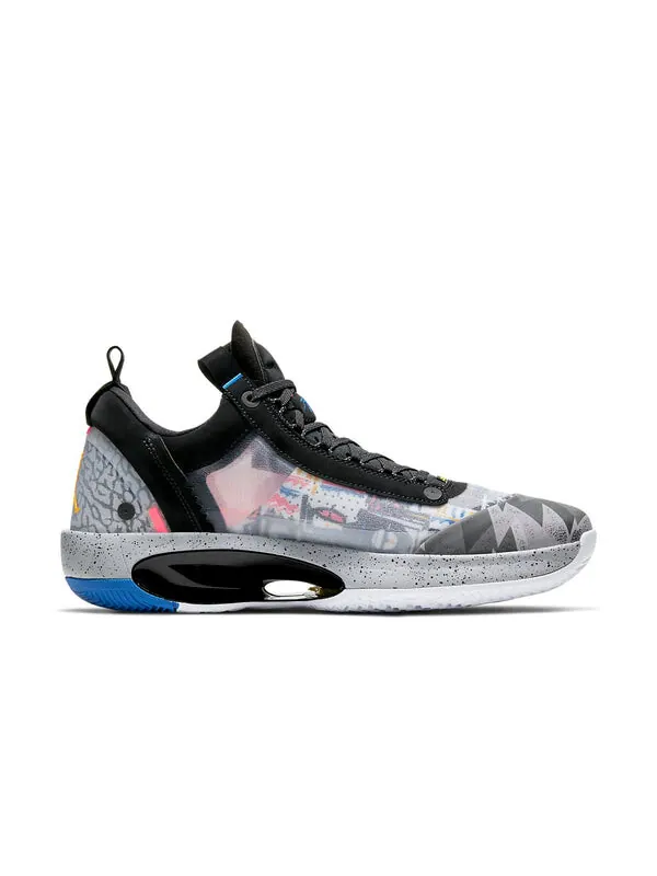 Кроссовки 34 низкие pf Air Jordan — изображение 2 из 4, черный/оранжевый/белый