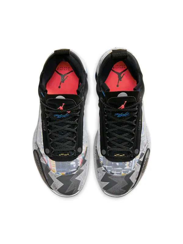 Кроссовки 34 низкие pf Air Jordan — изображение 4 из 4, черный/оранжевый/белый