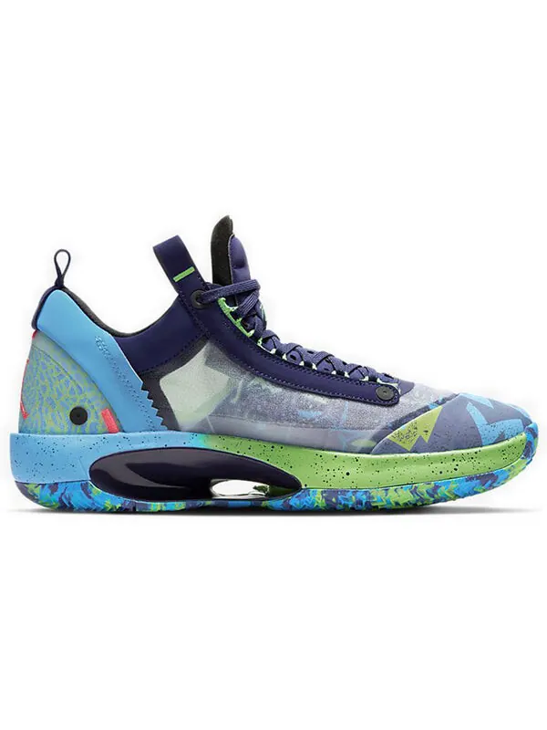 Кроссовки 34 низкие Air Jordan — изображение 2 из 4, фиолетовый