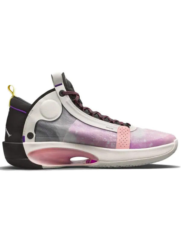 Кроссовки 34 x nba Air Jordan — изображение 2 из 4, розовый белый