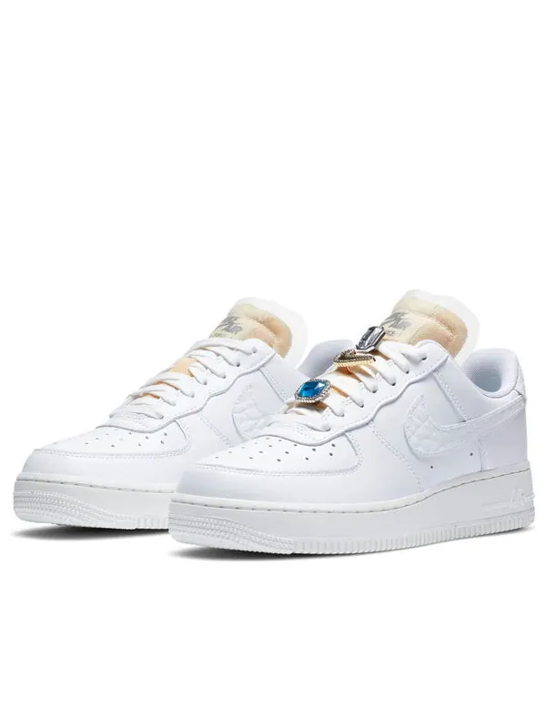 Кроссовки air force 1 low '07 lx 'bling' Nike — изображение 3 из 4, белый/коричневый