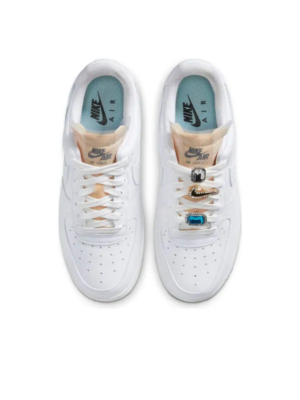Кроссовки air force 1 low '07 lx 'bling' Nike — изображение 4 из 4, белый/коричневый