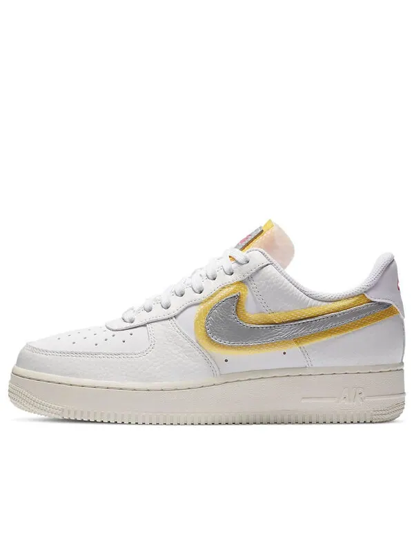 Кроссовки air force 1 '07 lx 'white metallic silver gold' Nike — изображение 1 из 4, желтый