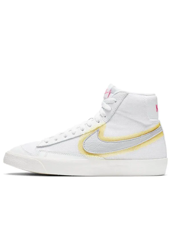 Кроссовки blazer mid vintage '77 'cotton waffle - white university gold' Nike — изображение 1 из 4, белый/серый