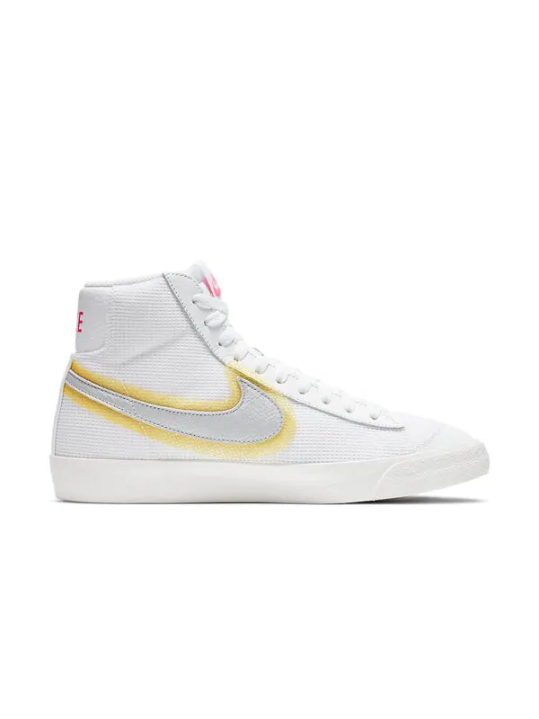 Кроссовки blazer mid vintage '77 'cotton waffle - white university gold' Nike — изображение 2 из 4, белый/серый