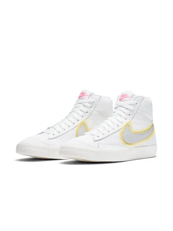 Кроссовки blazer mid vintage '77 'cotton waffle - white university gold' Nike — изображение 3 из 4, белый/серый