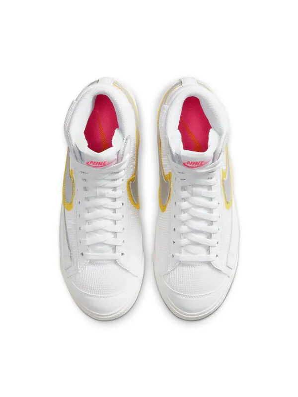 Кроссовки blazer mid vintage '77 'cotton waffle - white university gold' Nike — изображение 4 из 4, белый/серый