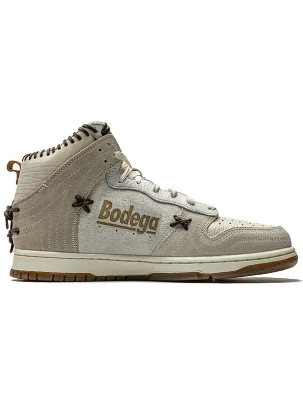 Кроссовки x bodega dunk высокие Nike — изображение 2 из 4, бежевый