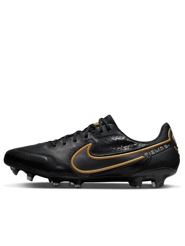 Кроссовки tiempo legend 9 elite fg 'black metallic gold' Nike — изображение 1 из 4, черный/золотистый