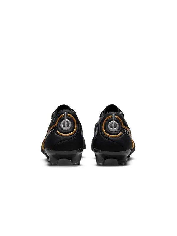 Кроссовки tiempo legend 9 elite fg 'black metallic gold' Nike — изображение 3 из 4, черный/золотистый
