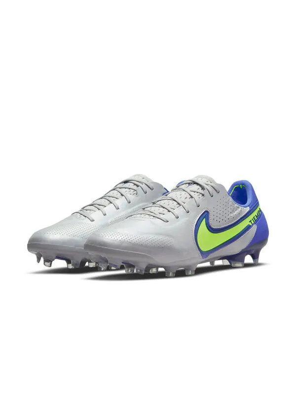 Кроссовки Tiempo Legend 9 Elite FG Nike — изображение 4 из 4, серый/синий
