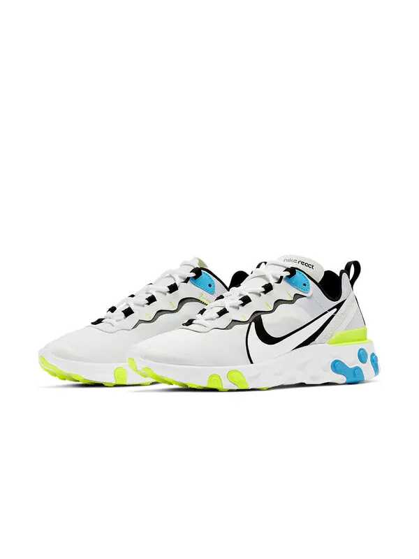 Кроссовки реагируют на элемент 55 Nike — изображение 3 из 4, белый/синий/желтый
