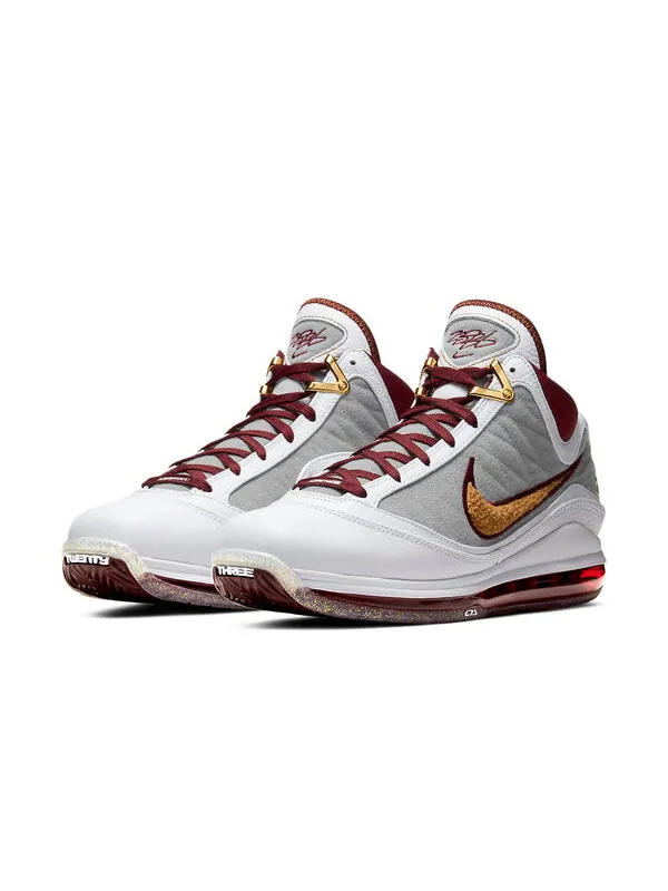 Кроссовки леброн 7 Nike — изображение 3 из 4, белый/красный