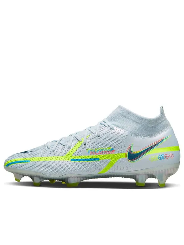 Кроссовки фантом gt2 elite df fg Nike — изображение 1 из 4, синий/зеленый