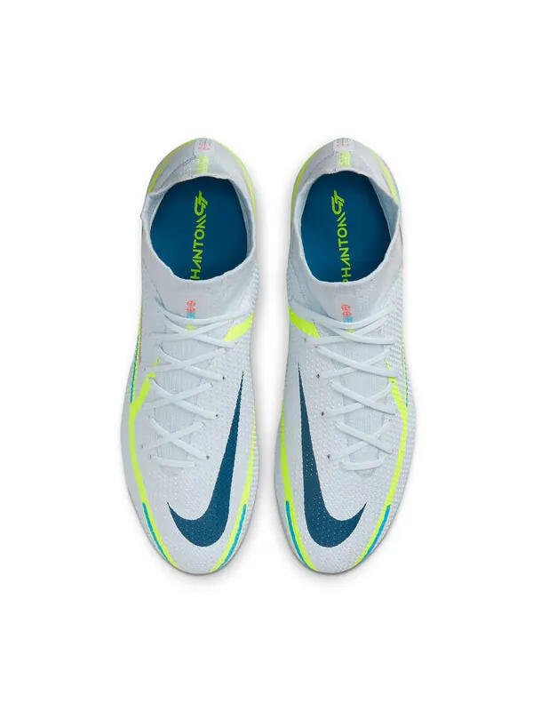 Кроссовки фантом gt2 elite df fg Nike — изображение 2 из 4, синий/зеленый