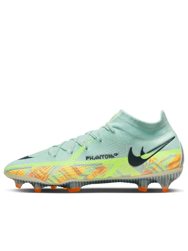 Кроссовки фантом gt2 df elite fg Nike — изображение 1 из 4, зеленый/оранжевый
