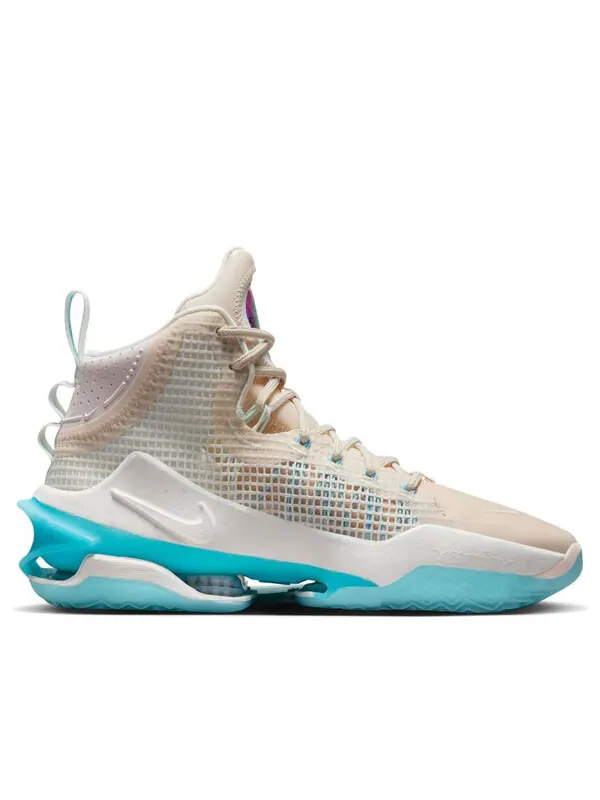 Кроссовки air zoom gt jump 'pearl vivid sky' Nike — изображение 2 из 4, кремово-бело-голубой