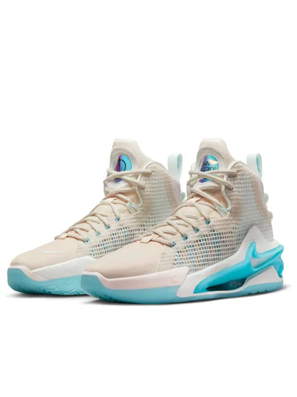 Кроссовки air zoom gt jump 'pearl vivid sky' Nike — изображение 3 из 4, кремово-бело-голубой