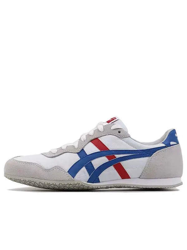 Кроссовки серрано повседневная обувь унисекс Onitsuka Tiger — изображение 1 из 4, белый/синий