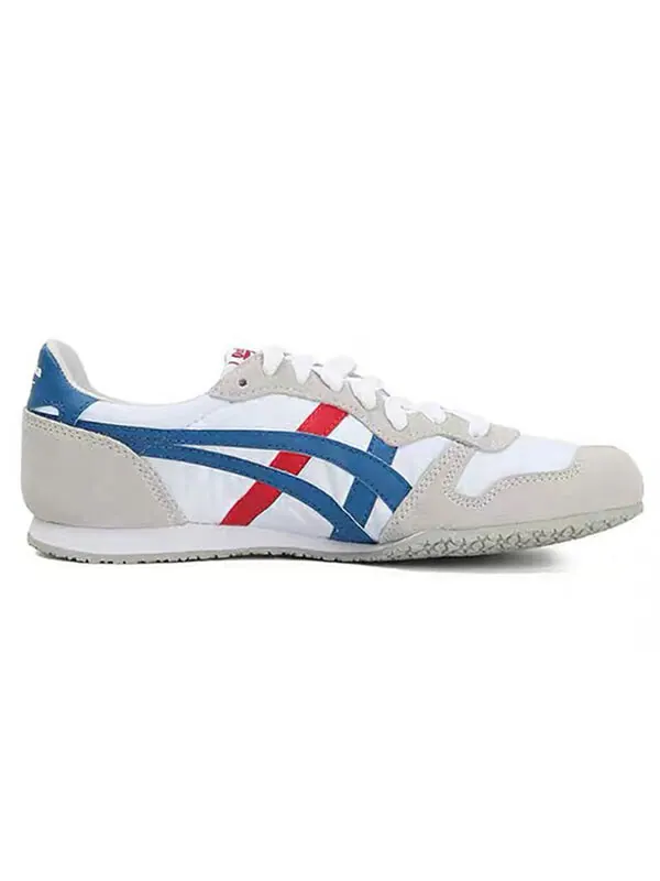 Кроссовки серрано повседневная обувь унисекс Onitsuka Tiger — изображение 2 из 4, белый/синий