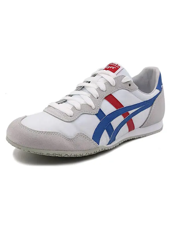 Кроссовки серрано повседневная обувь унисекс Onitsuka Tiger — изображение 3 из 4, белый/синий