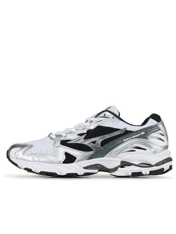 Кроссовки wave rider 10 'white black silver' Mizuno — изображение 1 из 4, белый/черный/серебристый