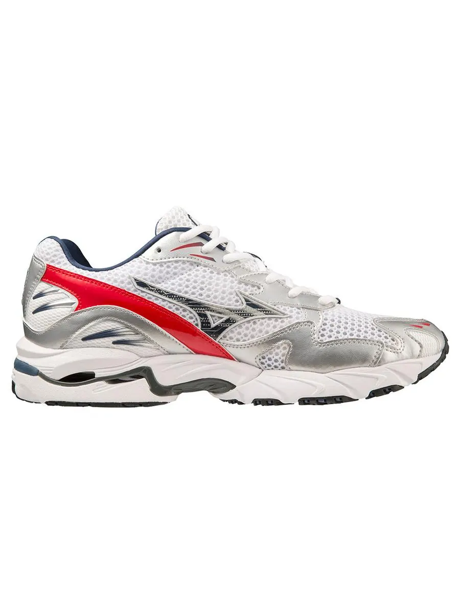 Кроссовки Mizuno Wave Rider 10 'White Silver Red' — изображение 2 из 5, белый