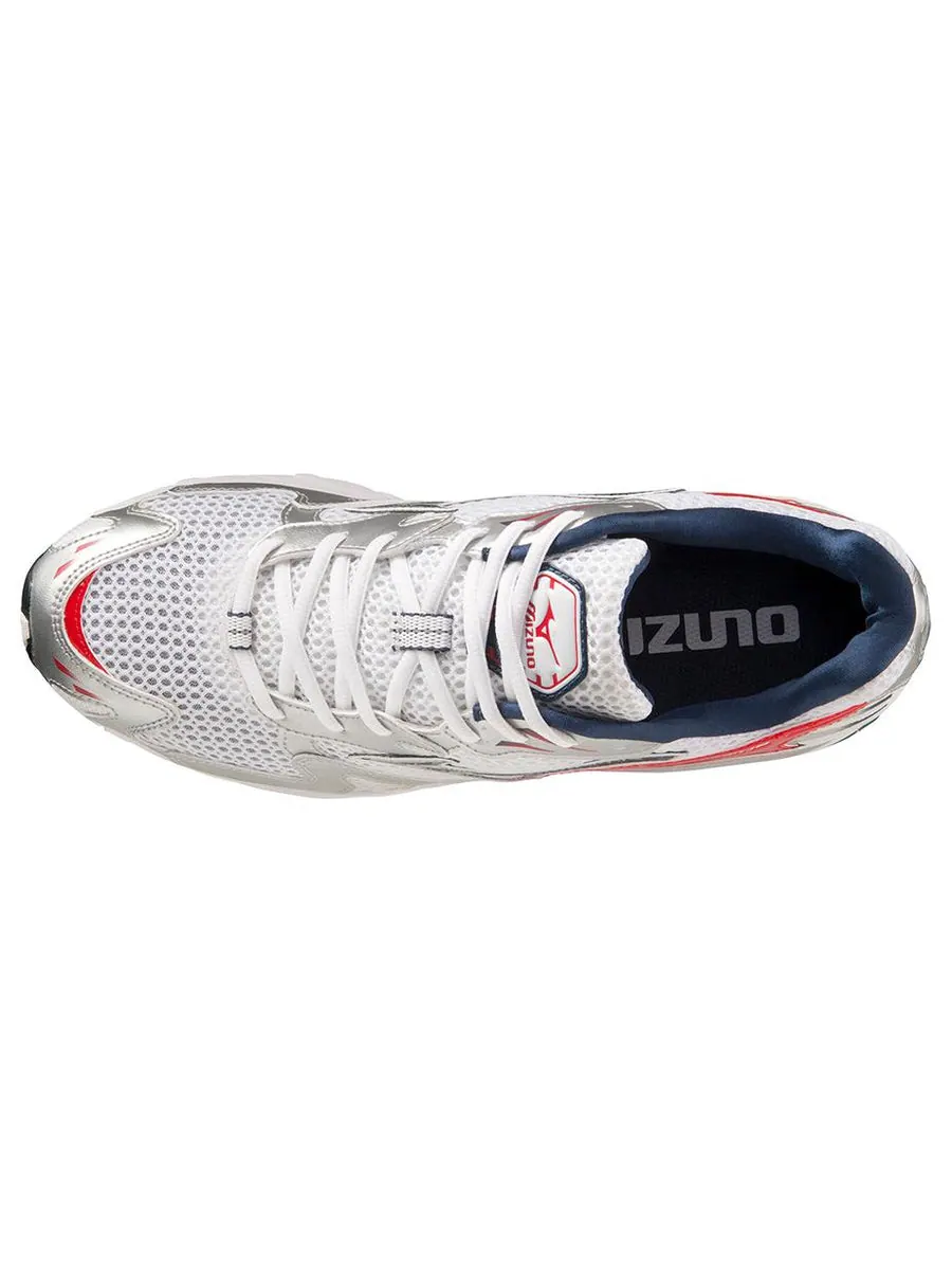 Кроссовки Mizuno Wave Rider 10 'White Silver Red' — изображение 3 из 5, белый