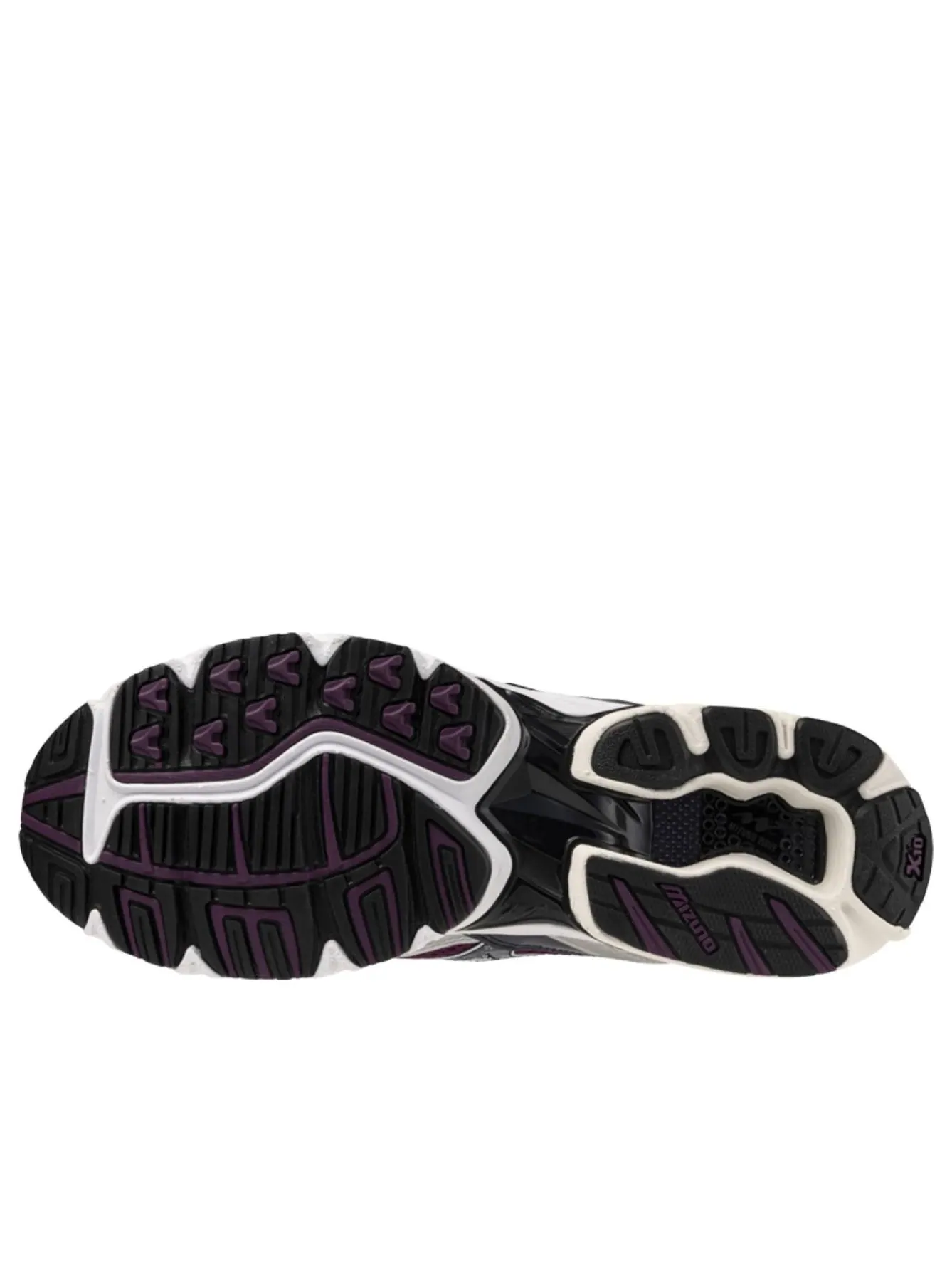 Mizuno Wave Rider 10 'White Dark Purple' — изображение 3 из 5, белый/темный фиолетовый