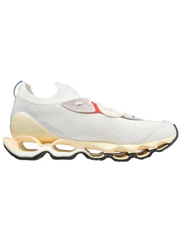 Кроссовки wave prophecy beta 'white yellow' Mizuno — изображение 2 из 4, белый/желтый