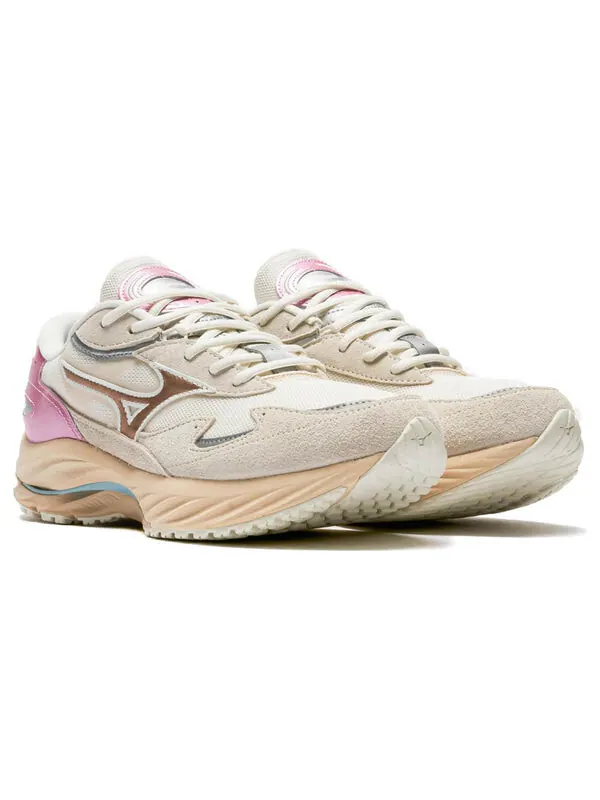 Кроссовки wave rider beta 'kosei pack' Mizuno — изображение 2 из 4, бежевый/розовый