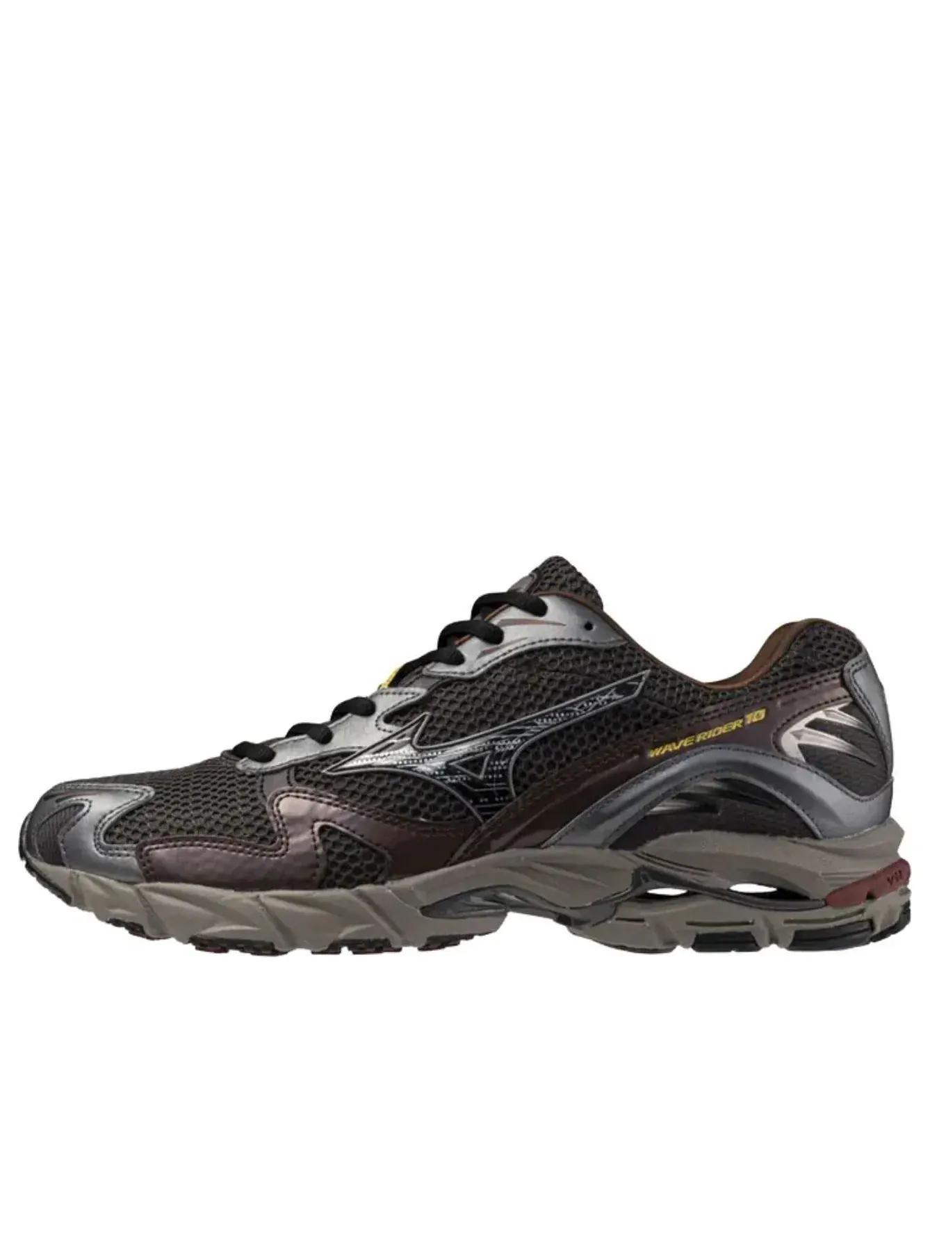 Кроссовки Mizuno Wave Rider 10 'Black Sand Chicory Coffee' — изображение 1 из 5, черный