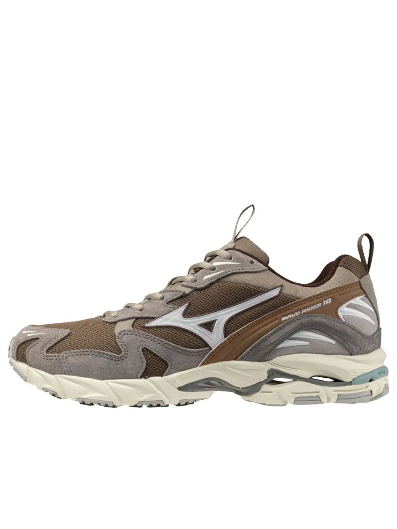 Mizuno Wave Rider 10 'Fossil White Thrush' — изображение 1 из 5, белый