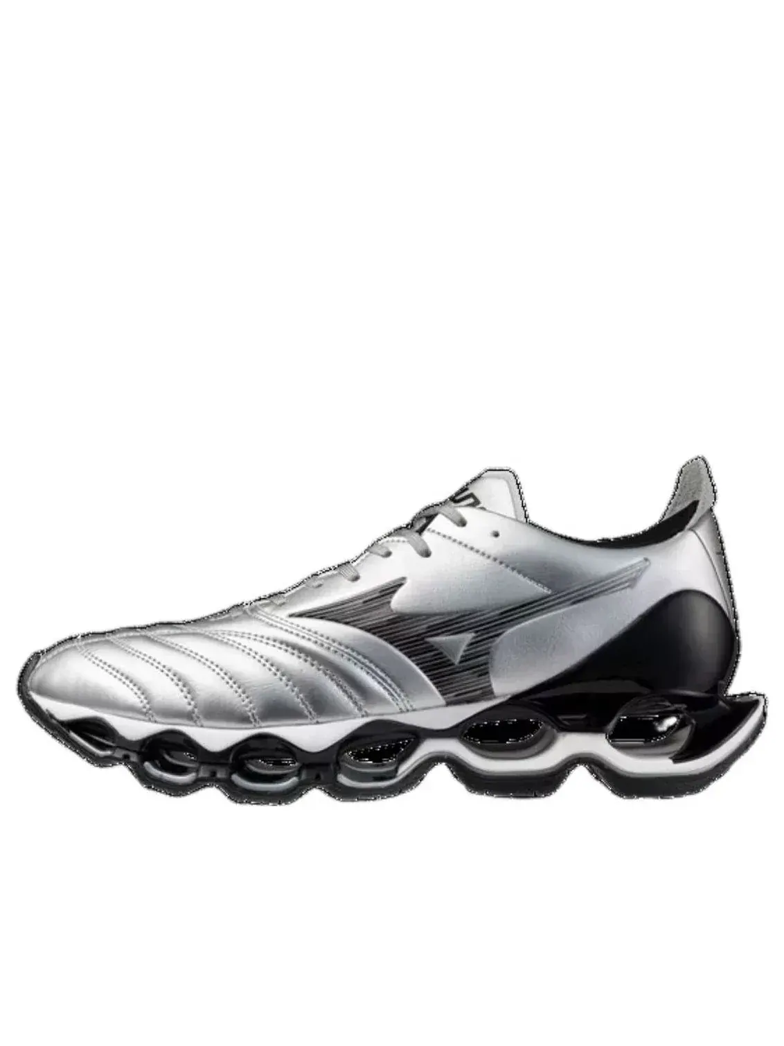 Кроссовки Mizuno Wave Prophecy Morelia Neo 'Silver Black' — изображение 1 из 5, серебряный