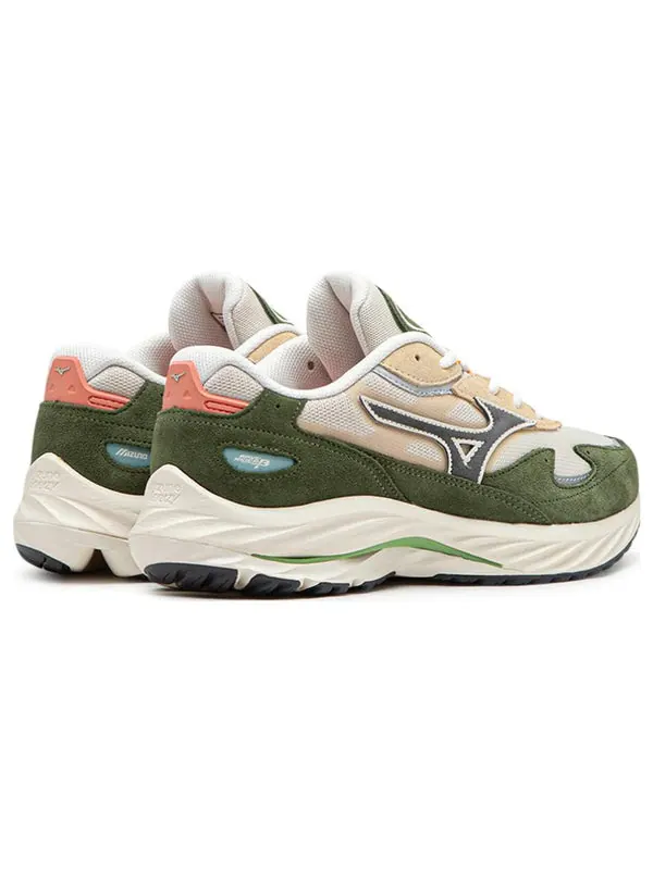 Кроссовки sports style wave rider 'white green' Mizuno — изображение 4 из 4, зеленый/бежевый