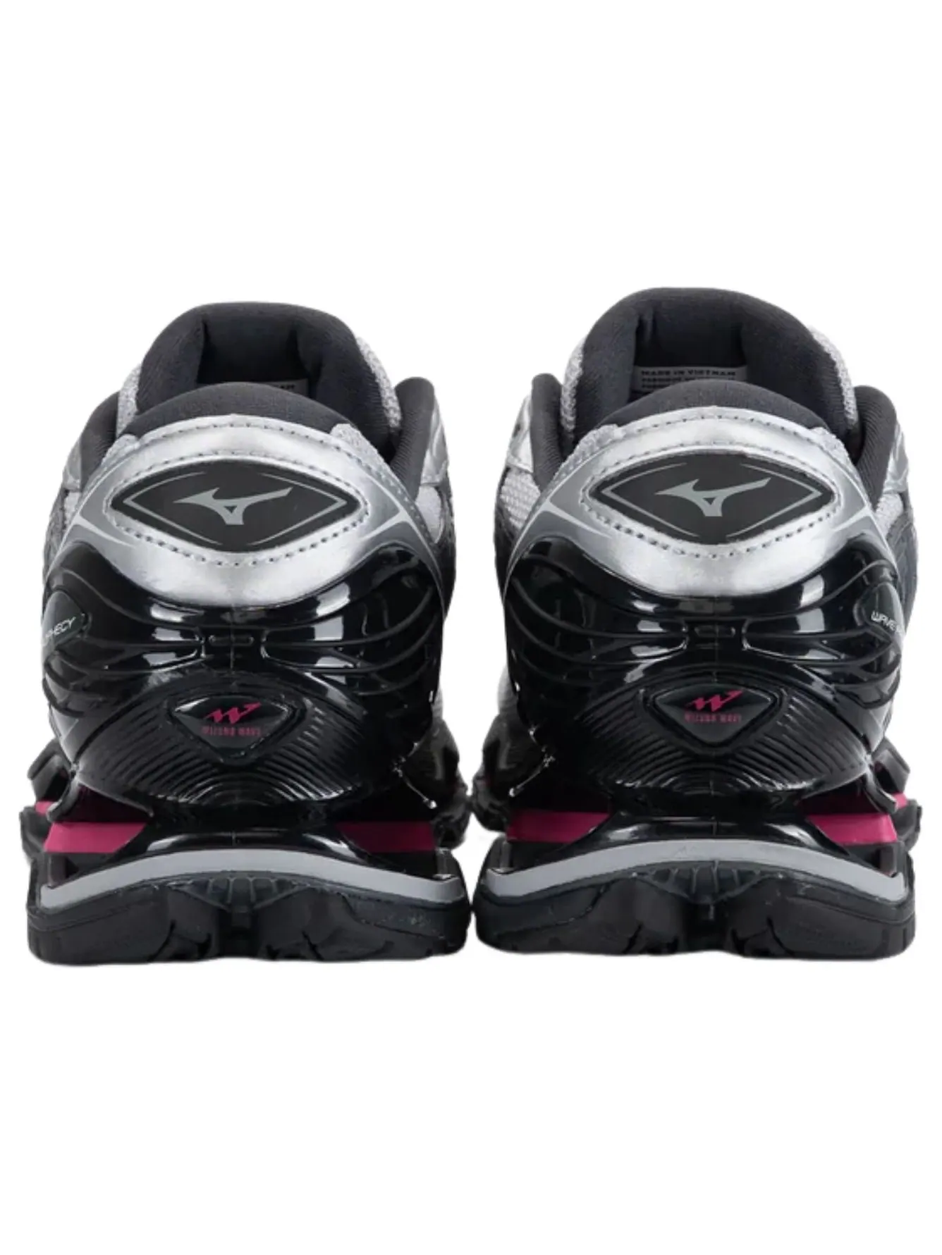 Кроссовки Mizuno Wave Prophecy LS 'Silver Dark Grey Pink' — изображение 4 из 5