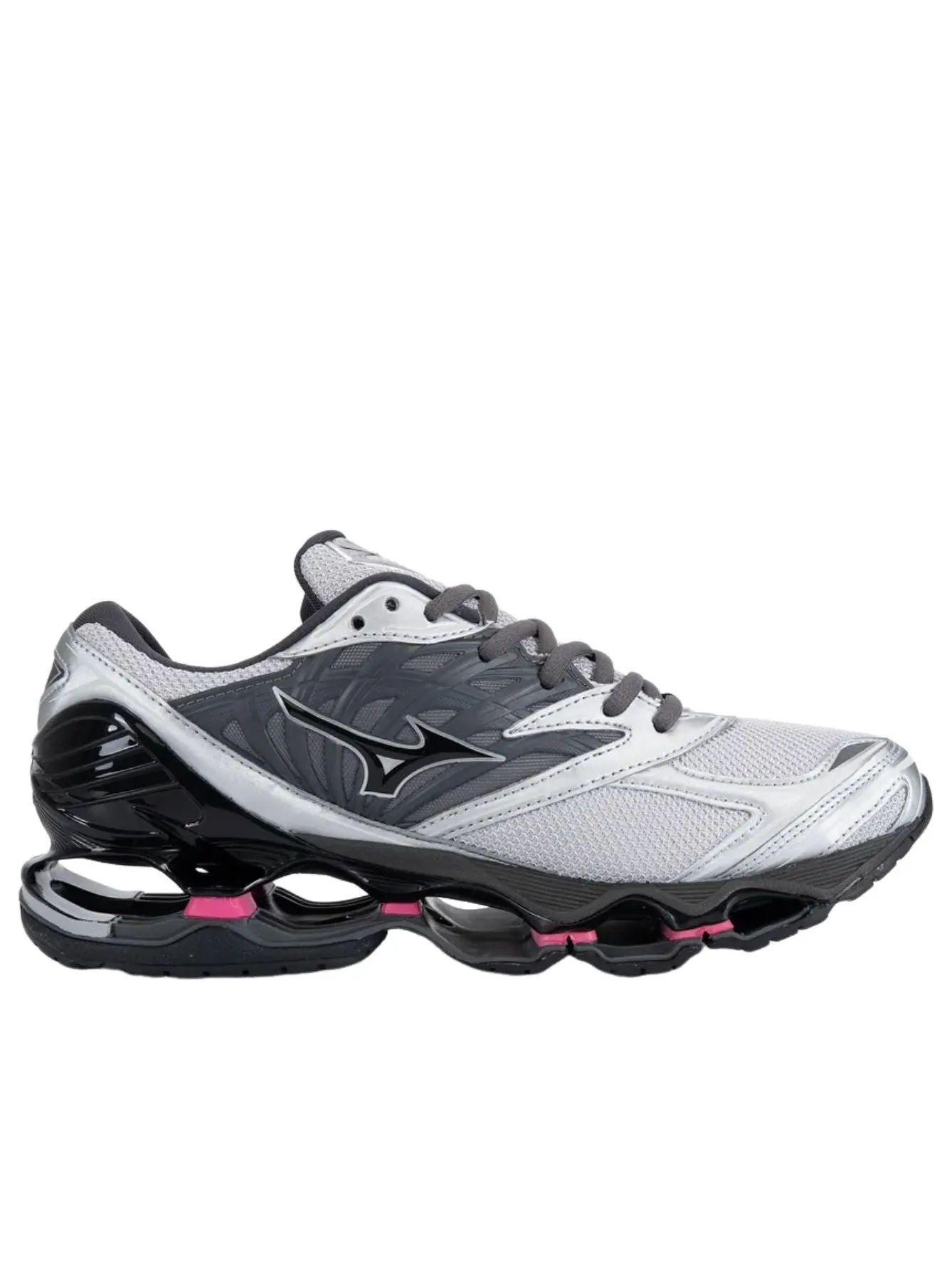 Кроссовки Mizuno Wave Prophecy LS 'Silver Dark Grey Pink' — изображение 5 из 5