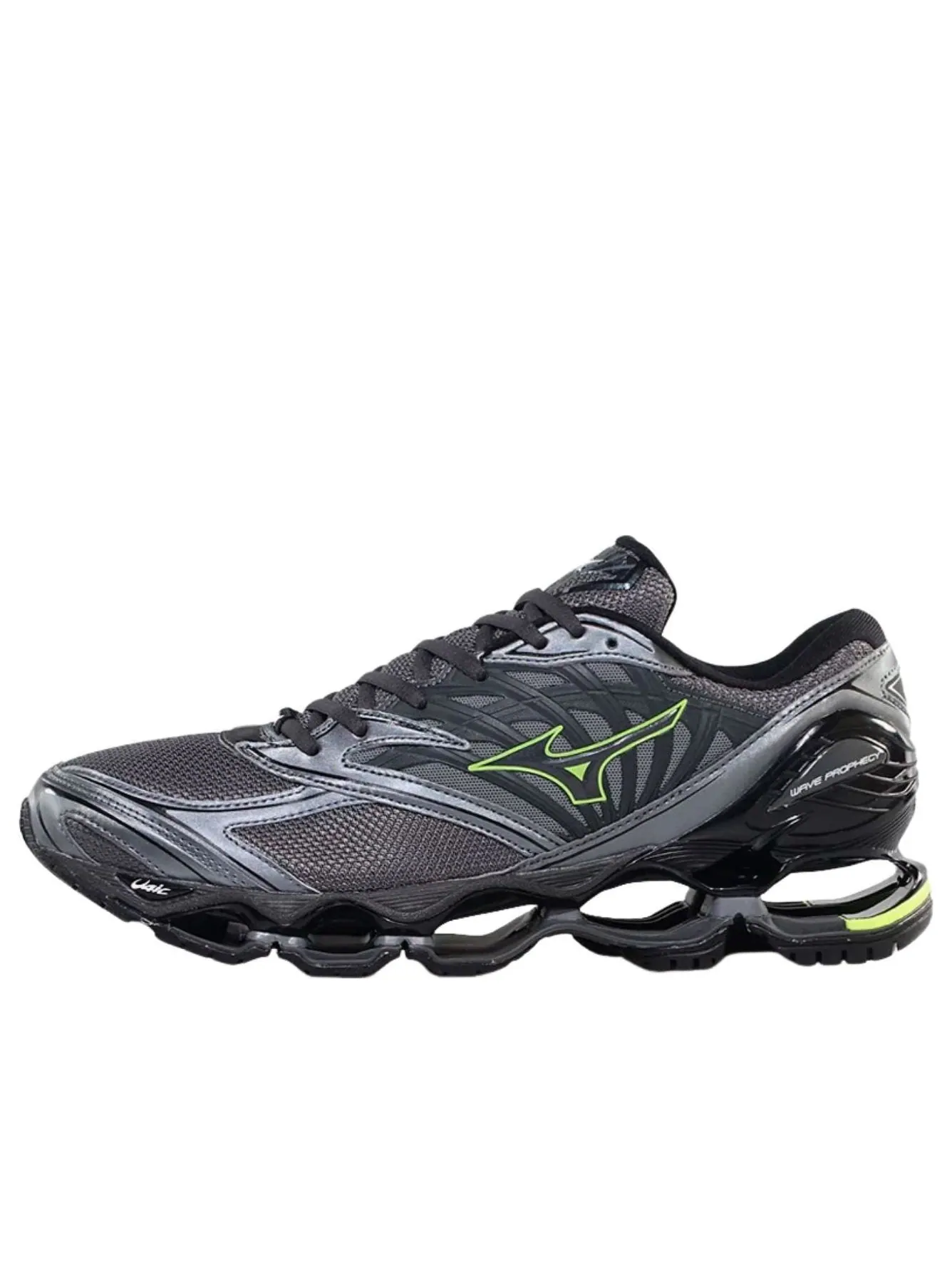 Кроссовки Mizuno Wave Prophecy LS 'Grey Blue Yellow Metallic Grey' — изображение 1 из 5