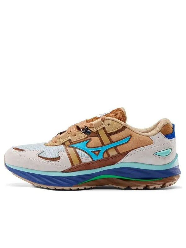 Кроссовки wave rider b 'digawel' Mizuno — изображение 1 из 4, бежевый/синий/коричневый