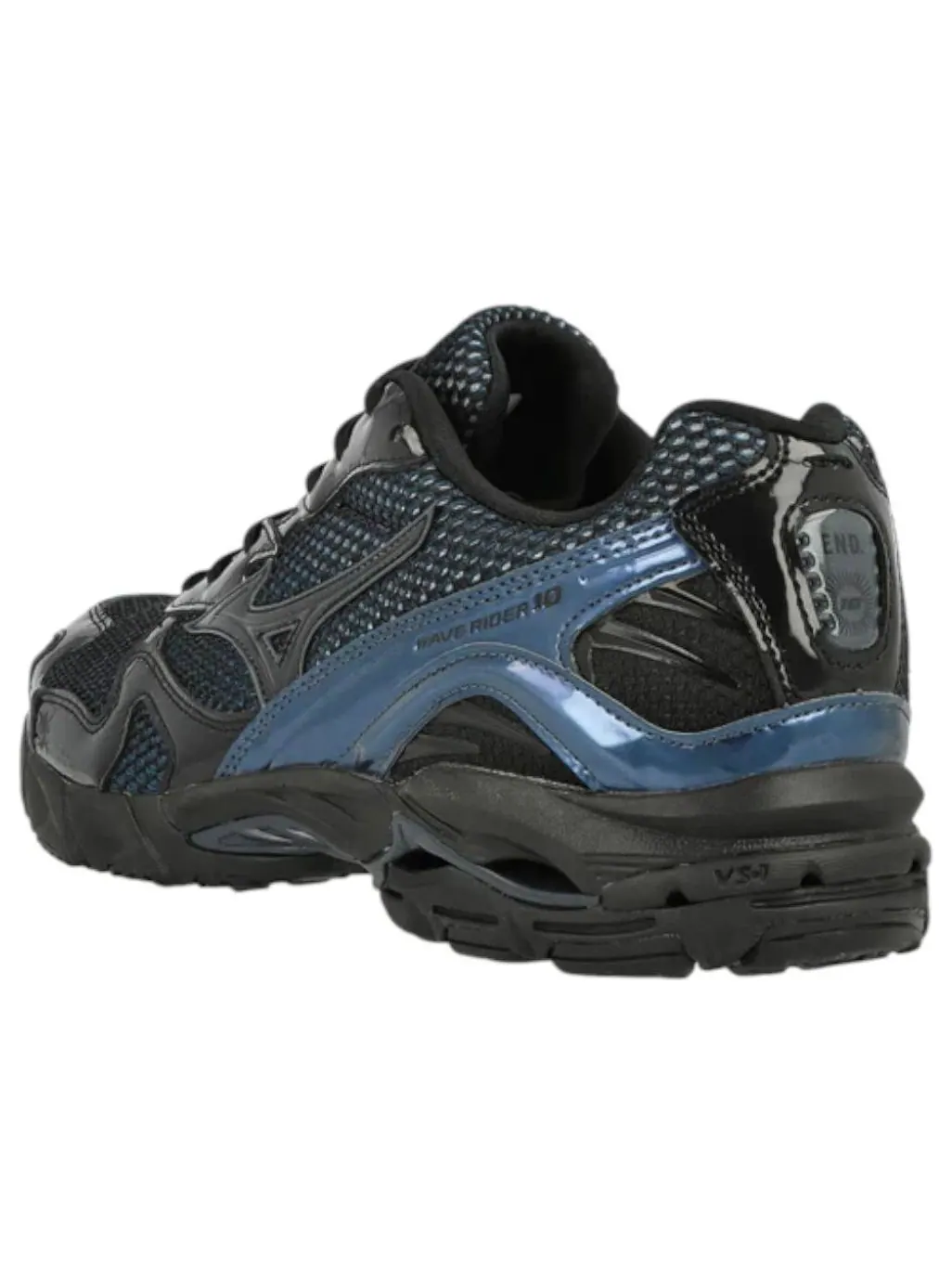 Кроссовки Mizuno x END. Wave Rider 10 'North Sea' — изображение 3 из 6, черный
