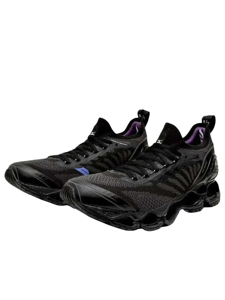 Мужские кроссовки для бега с шнуровкой Mizuno Wave Prophecy — изображение 3 из 5, черный