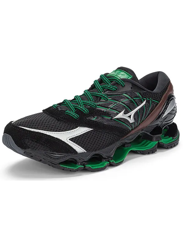 Кроссовки x randomevent wave prophecy ls 'black' Mizuno — изображение 3 из 4, черный/зеленый