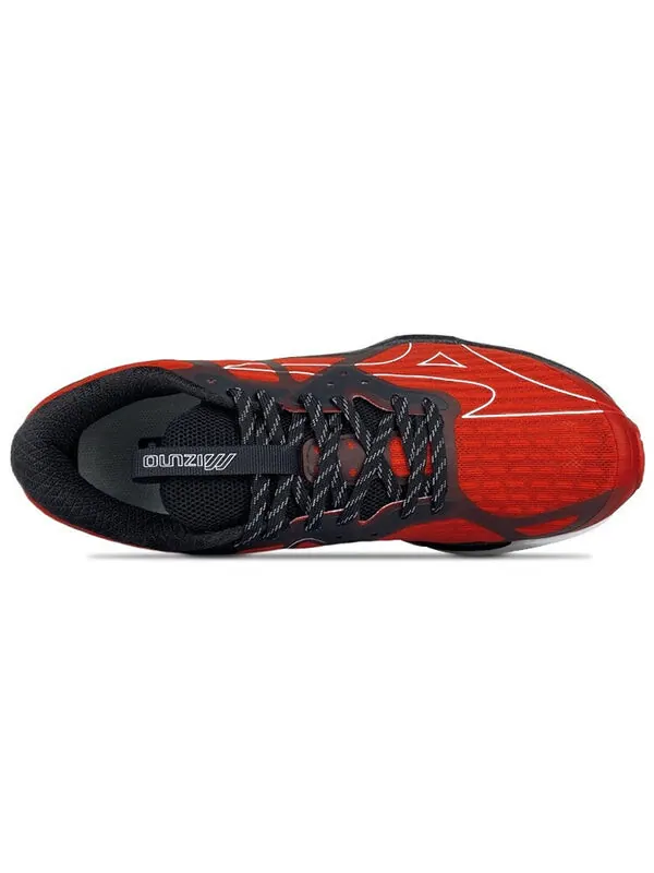 Кроссовки pi knit low top running shoes black/red Mizuno — изображение 3 из 4, красный/черный