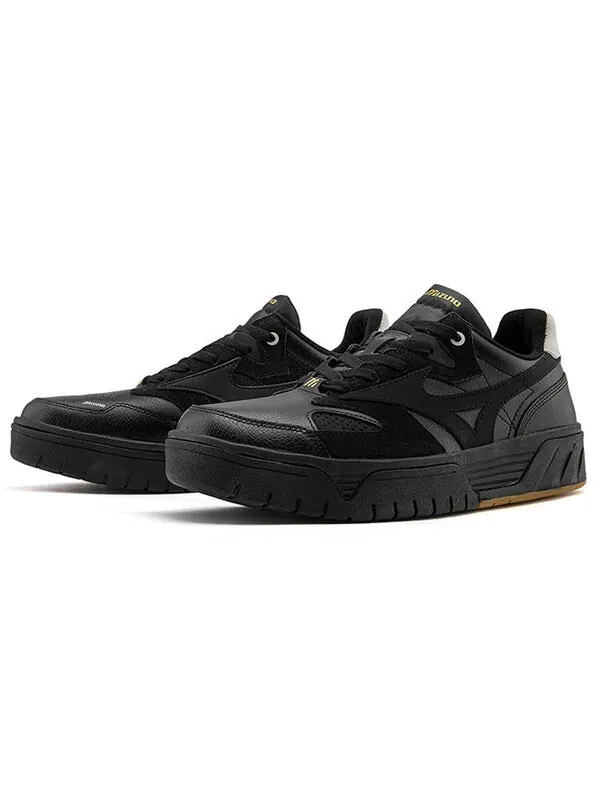 Кроссовки court cl low 'black gold' Mizuno — изображение 3 из 4, черный/белый/золотистый