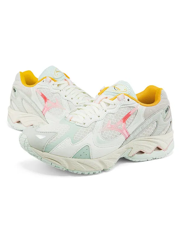 Кроссовки wave solar white/blue Mizuno — изображение 3 из 4, белый/синий/розовый