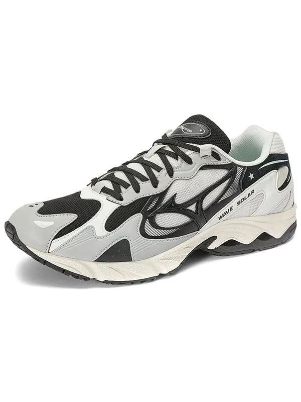 Кроссовки wave solar low 'cool grey black white' Mizuno — изображение 2 из 4, серый/черный/белый