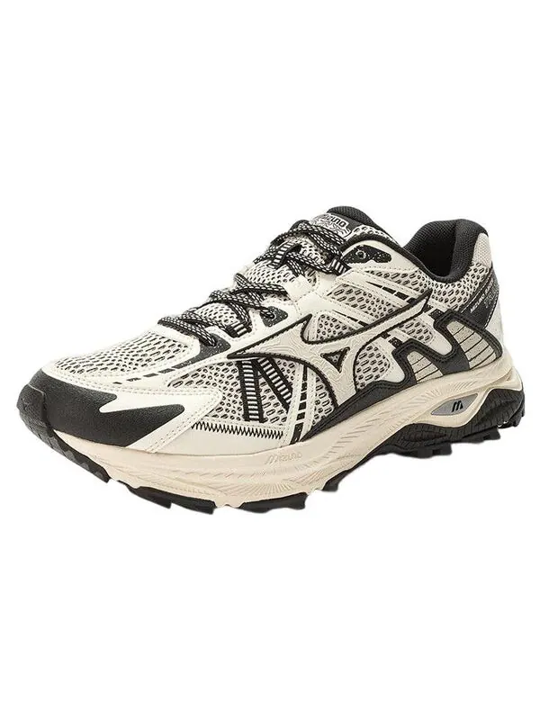 Кроссовки racer trail 'cream black white' Mizuno — изображение 2 из 4, кремовый/черный/белый